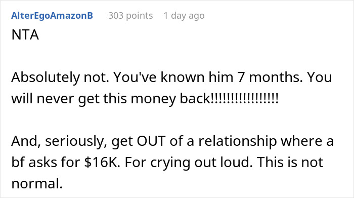 Rich BF With Doctor Parents Asks Barista GF For $16K From Her Hard-Earned Savings To Fix His Car