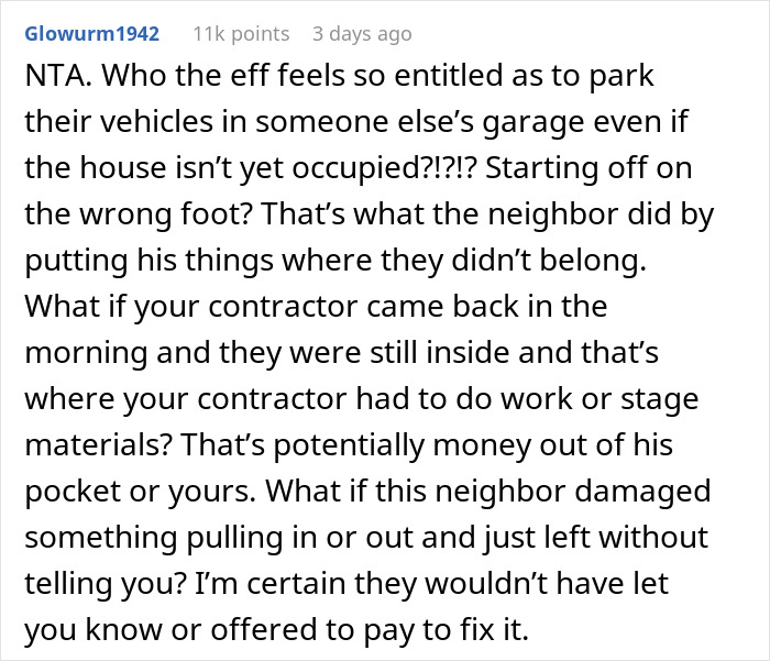 Neighbors Think They Can Park In Person’s Garage Without Permission, Get A $1,000 Reality Check