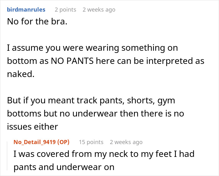 Woman Asks If She’s The Jerk For Not Wearing A Bra In Her Apartment While The Repair Guy Was Over