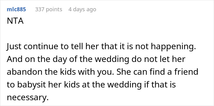 Bride Insists 17YO Stepson Babysit Her 3 Kids During The Wedding, Loses Her Cool When He Says No