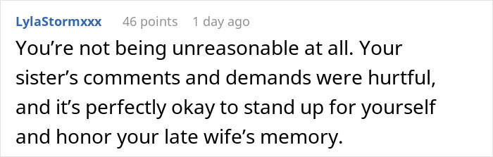 Widow Refuses To Go To Sister's Wedding After She And Entire Family Downplay Her Late Wife's Death