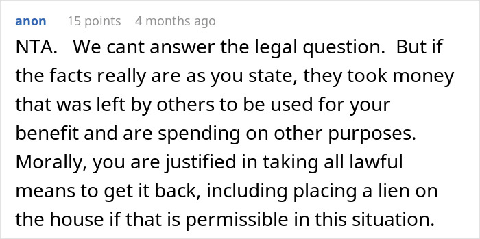 Parents Blew 300K Inheritance, Teen Is Considering Suing Them With Family's Help