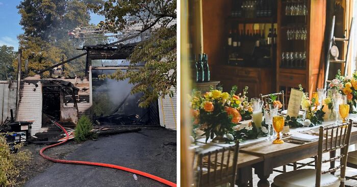 Whole Town Gather Together To Help Couple After Their Venue Burns Down Hours Before Their Wedding