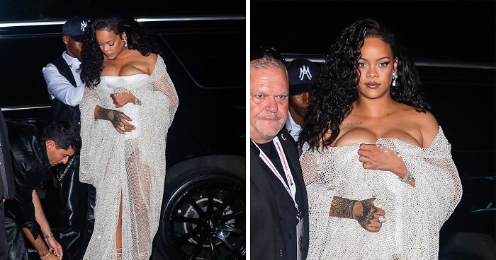 “Expensive Mosquito Net”: Rihanna’s Mesh Dress At New York Fashion Week Sparks Funny Comparisons