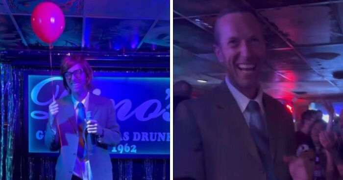 Coldplay’s Chris Martin Goes Undercover As A Silly Tourist And Sings Karaoke At A Las Vegas Bar