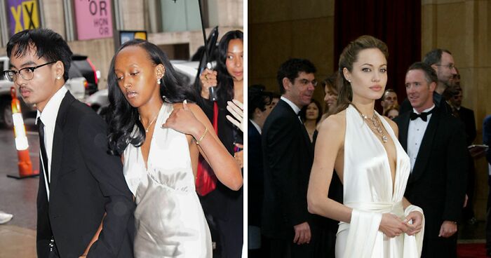 Fans Gush As Zahara Jolie Copies Mom Angelina’s Iconic 2004 Oscars Look At ‘Maria’ Premiere