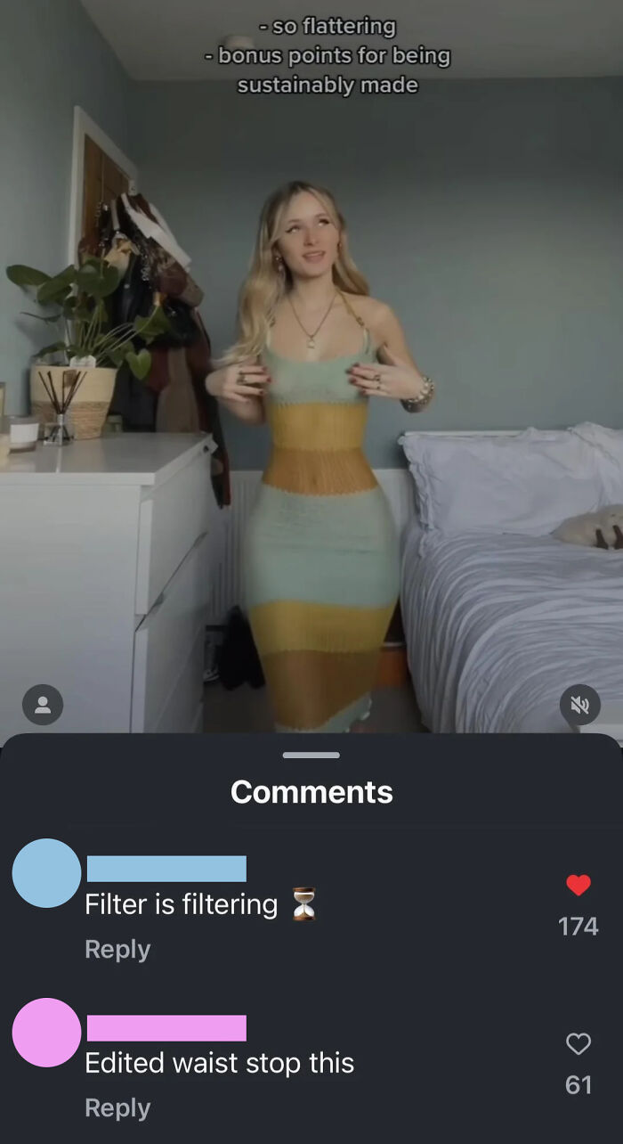 Comments Call Out User For Filtering Their Video