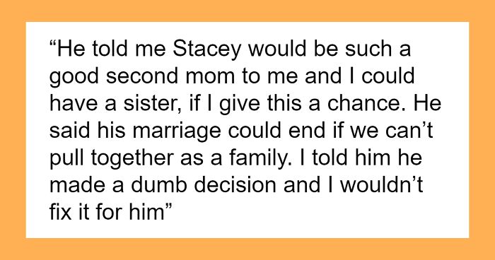 Son Won’t Accept Dad’s Second Wife As His Mom, Family Drama Ensues