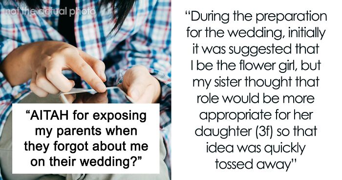 17YO Accused Of Ruining Parents’ Wedding By Telling Everyone They Forgot To Include Her In It