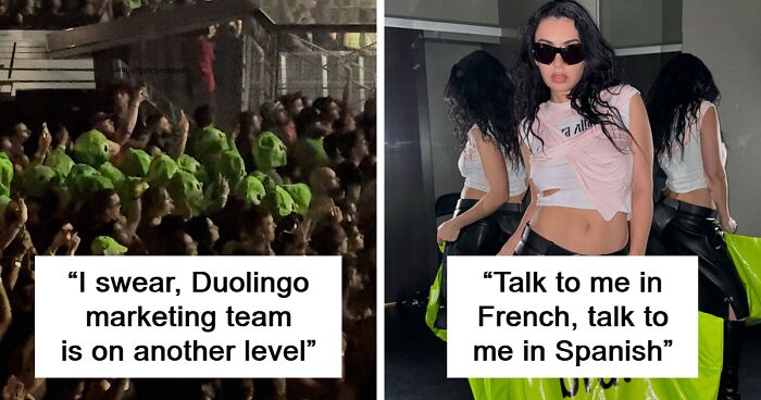 “Marketing Team Deserves A Raise”: Duolingo Owls Attend Charli XCX And Troye Sivan’s Sweat Tour