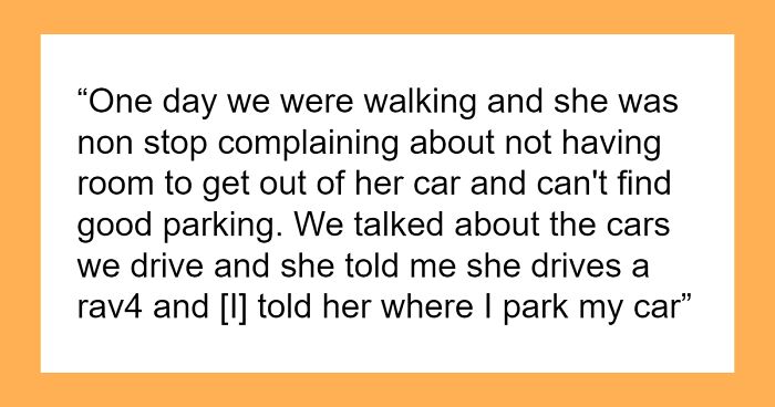 Debbie Downer Steals Coworker’s Parking Spot After Complaining Nobody Likes Her, Now She’s All Alone