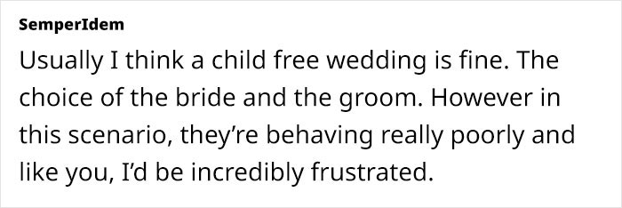 Woman Finds Out The Wedding She’s Going To Is Childfree After Booking Accommodation And Tickets