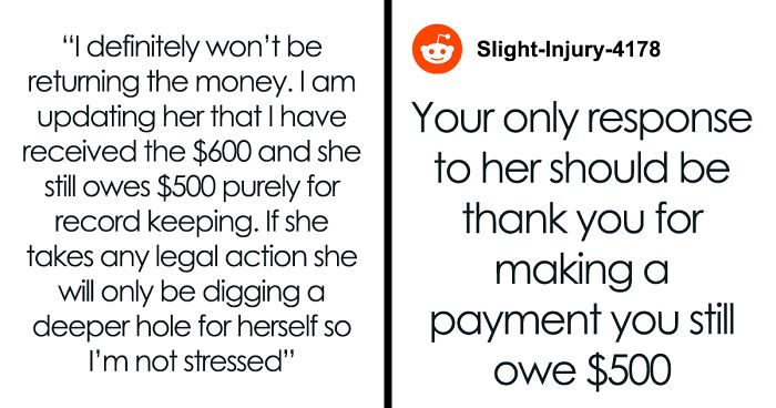 Woman Runs From Her $1100 Debt, Accidentally Wires Lender Friend $600, Who Then Keeps It