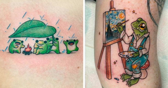 100 Funny And Adorable Frog Tattoos That Might Just Tickle Your Fancy