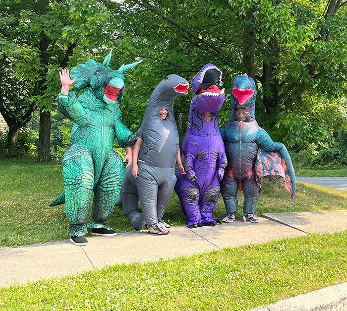 Parents Waiting For The Bus On The Last Day Of School