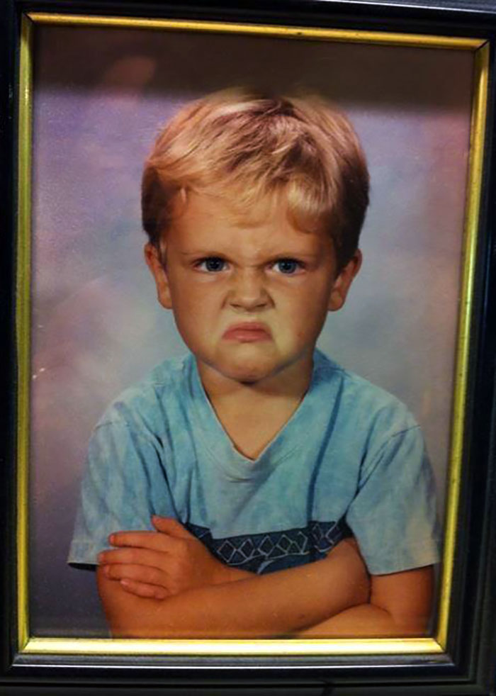 My Friend’s Boyfriend Was Not Happy About His Kindergarten Picture. His Parents Still Have It Framed In Their House 20 Years Later