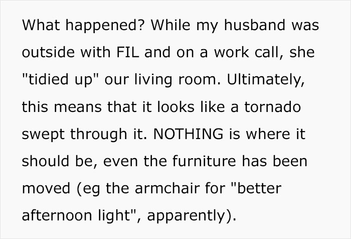 Woman Is Sick Of Her MIL Coming Into Her House And Rearranging Everything, Confronts Her