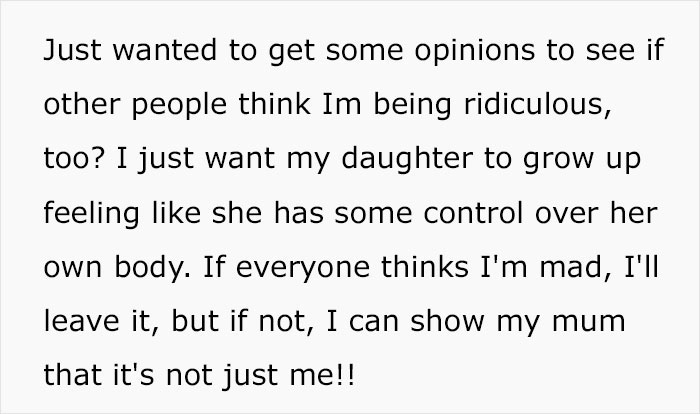 Granny Says 3YO Granddaughter Doesn’t Know What She Wants, Insists On Kissing Her As She Says No 