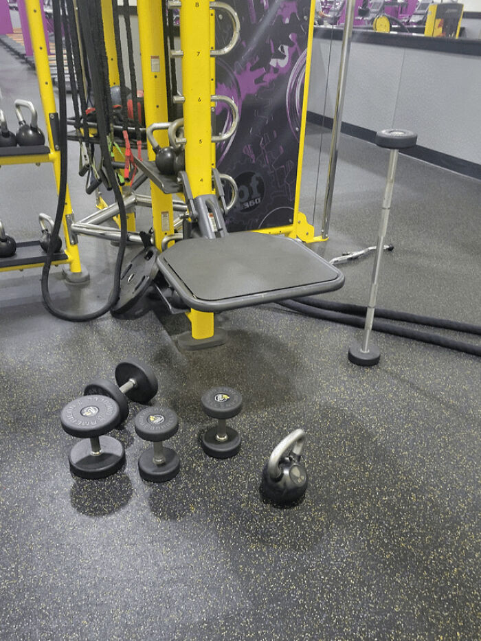 People That Don't Put Their Weights Away At The Gym