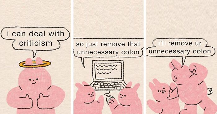 47 Funny Comics By Clarice Tudor Featuring Pink Rabbits That Are Cute, Sassy, And Relatable