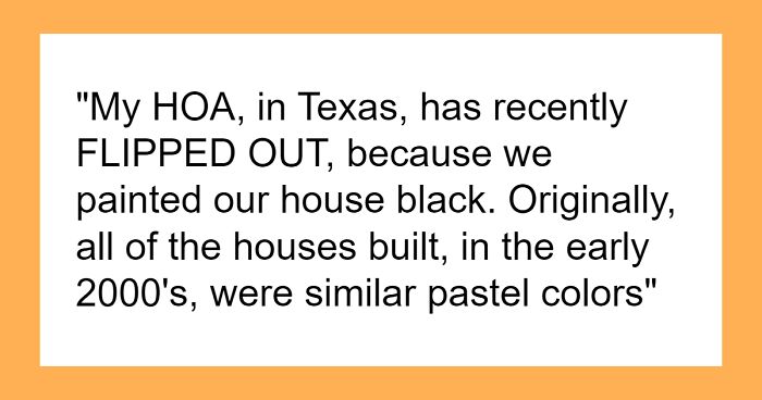 HOA Karen Loses It After Family Paints House Black, Demands Immediate Repaint