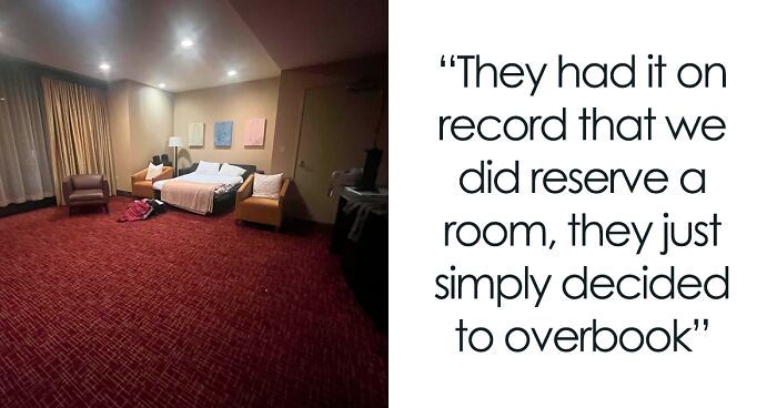 “We Were Stressed”: Overbooked Hotel Turns Conference Room Into Bedroom, Guests Are Not Impressed