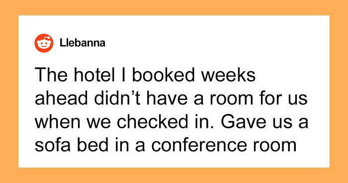 Woman Gets A Sofa-Bed In A Conference Room After Paying $980 For An Overbooked Hotel