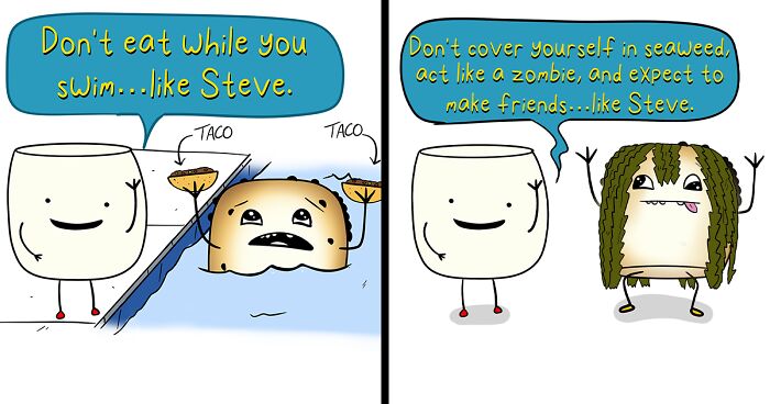 My 10 One-Panel Comics Featuring Two Marshmallows