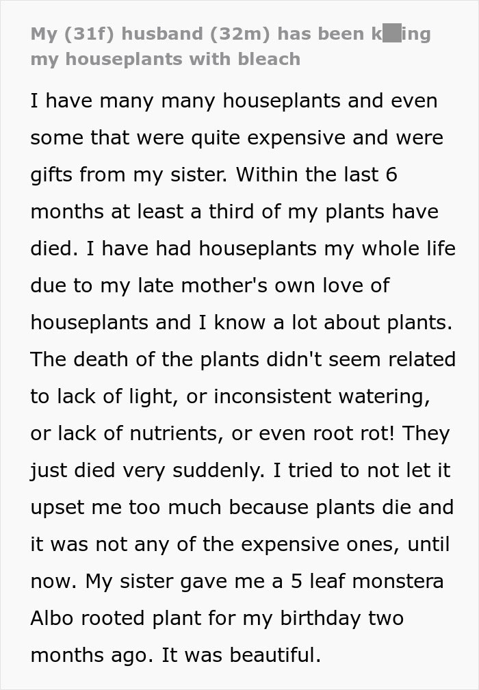 “I Noticed A Smell”: Woman Finds Out Why Her Plants Are Dying, Her Life Turns Upside Down