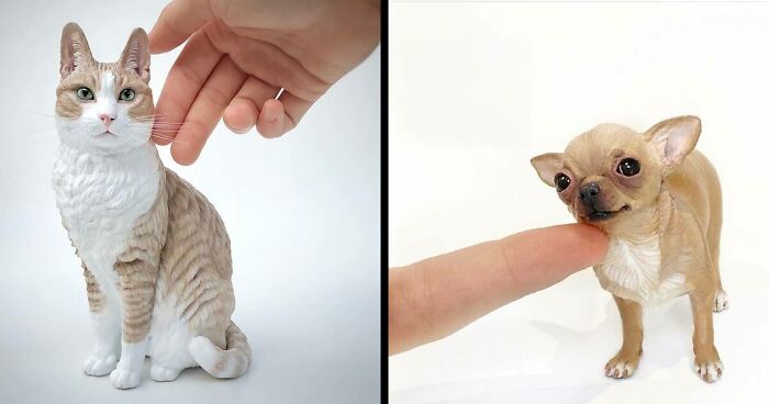 20 Stunning Mini Pet Sculptures That Look Too Real To Be True By This Artist