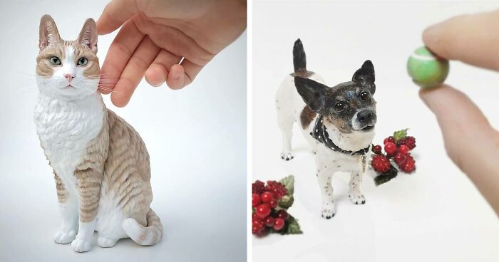 Artist Creates Hyperrealistic Pet Sculptures That Will Keep You Second Guessing (20 Pics)