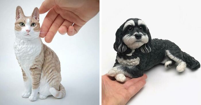 20 Of This Artist’s Hyperrealistic Pet Sculptures That Will Make You Want One Of Your Own