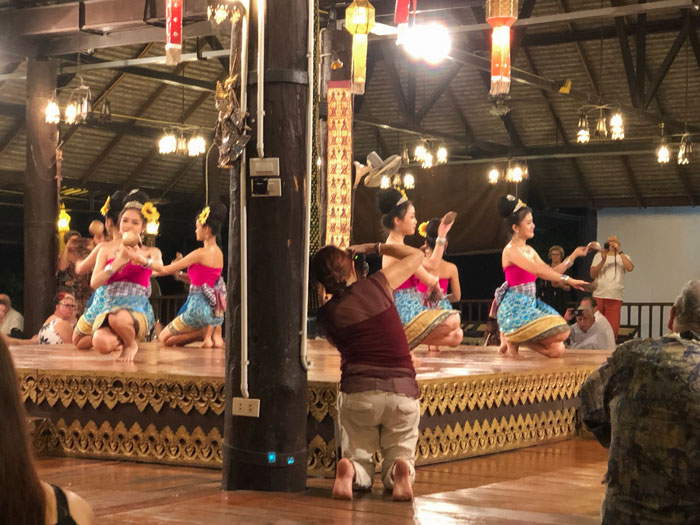 Last Night In Thailand, This Tourist Ruined The Cultural Dance Show For Everyone, By Sitting In Front Of The Stage Taking Pictures And Blocking Everyone’s View For The Entire Show