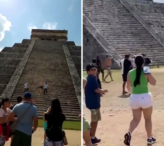 Turista polaco atacado tras escalar una antigua pirámide en México