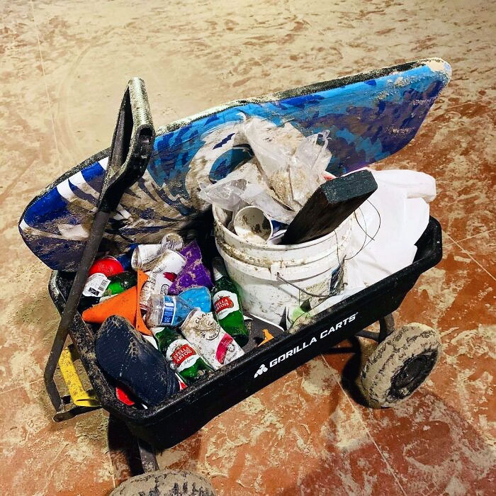 Too Many Plastic Cups, Toys, Styrofoam. This Is Tourist Trash From The Beach