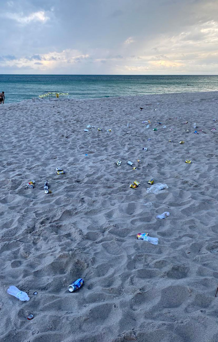 Naples, Vanderbilt Beach. You Can Always Tell When The Folks From Miami-Dade Come Here For Holiday Weekends Because They Leave Their Trash All Over Our Beaches