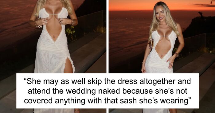 “Attention Seeking”: Woman Sparks Anger After Wearing Provocative Gown To Friends’ Wedding