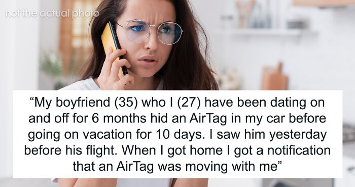 Lady Gets Notification That An AirTag's Following Her, Horrified That BF Hid One In Her Car