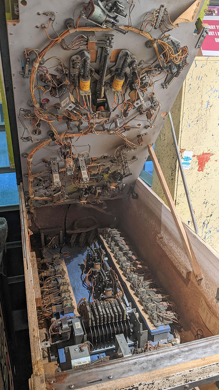 The Inside Of A 70s Pinball Machine