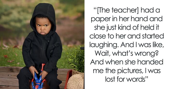 Mom Shares Angry Son’s First School Photos That Are So Hilarious Netizens Can’t Help But Laugh