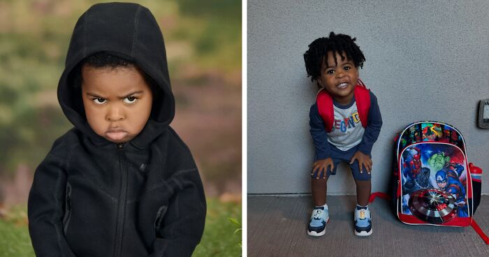 Boy Doesn’t Like Taking School Pics, Pulls Unhappy Faces, And Gets The Whole Internet Laughing