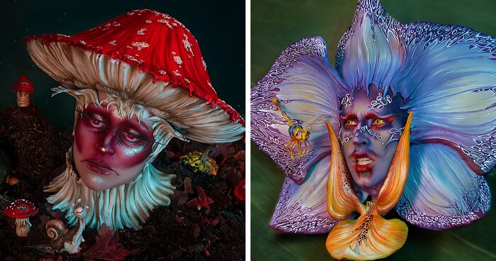 I Transformed My Mom, Boyfriend, And Friends Into Magical Flower Creatures (9 Pics)