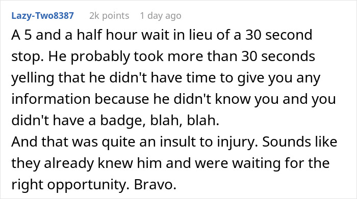 Rude Guy Thinks He Can Ignore Security, Regrets It After Wasting 5.5 Hours Instead Of 30 Seconds