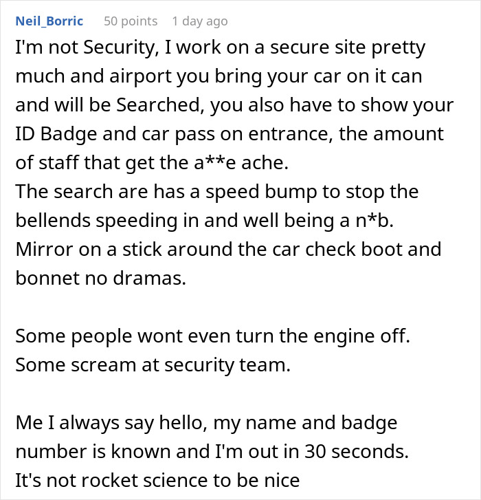 Rude Guy Thinks He Can Ignore Security, Regrets It After Wasting 5.5 Hours Instead Of 30 Seconds