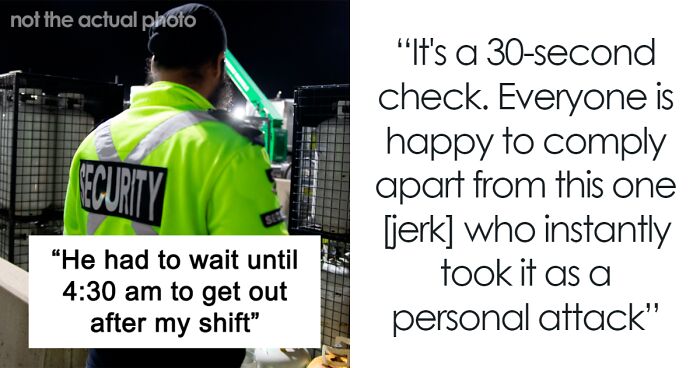 Employee Makes Man Regret Ignoring Security Check And Barging In Without Permission