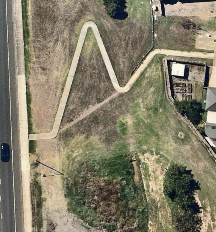 Bizarre Path In Geelong Australia