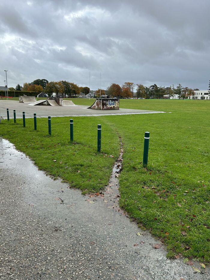 Kids’ Bike Paths To Skate Park From Nearby School