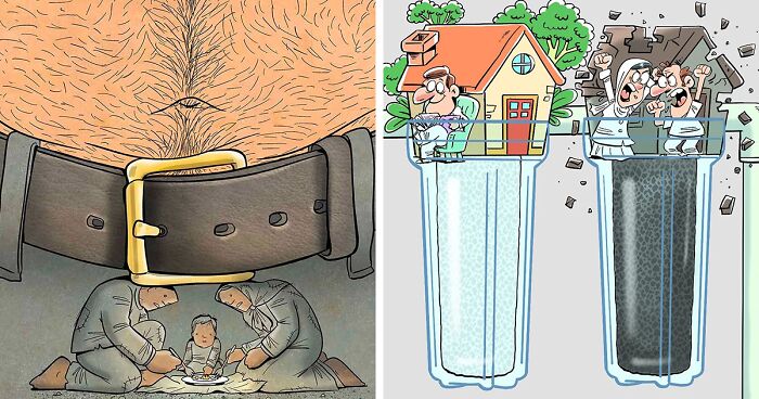 21 Thought-Provoking Illustrations Exposing Modern-Day Problems, By Alireza Pakdel (New Pics)