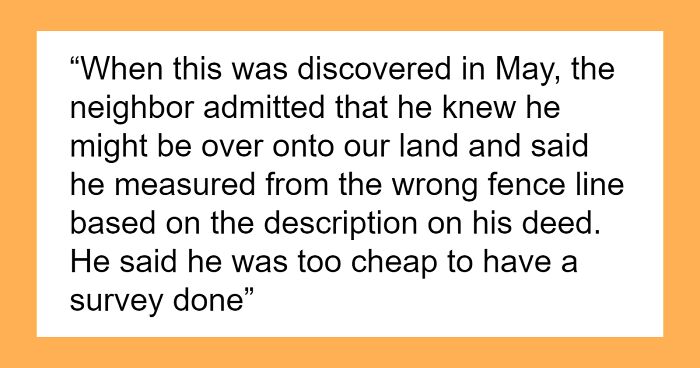 Man Seeks Legal Advice After 100% Of Neighbor’s House Is On His Property