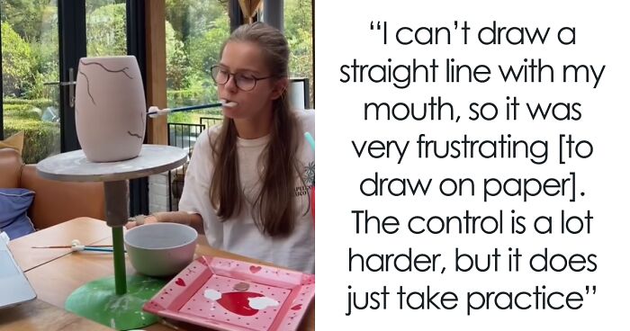 People Online Are Taken With This Story Of A Paralyzed Painter Who Creates Art Using Her Mouth